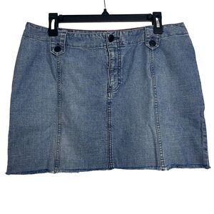 Tommy Hilfiger Blue Denim Mini Skirt Size 12